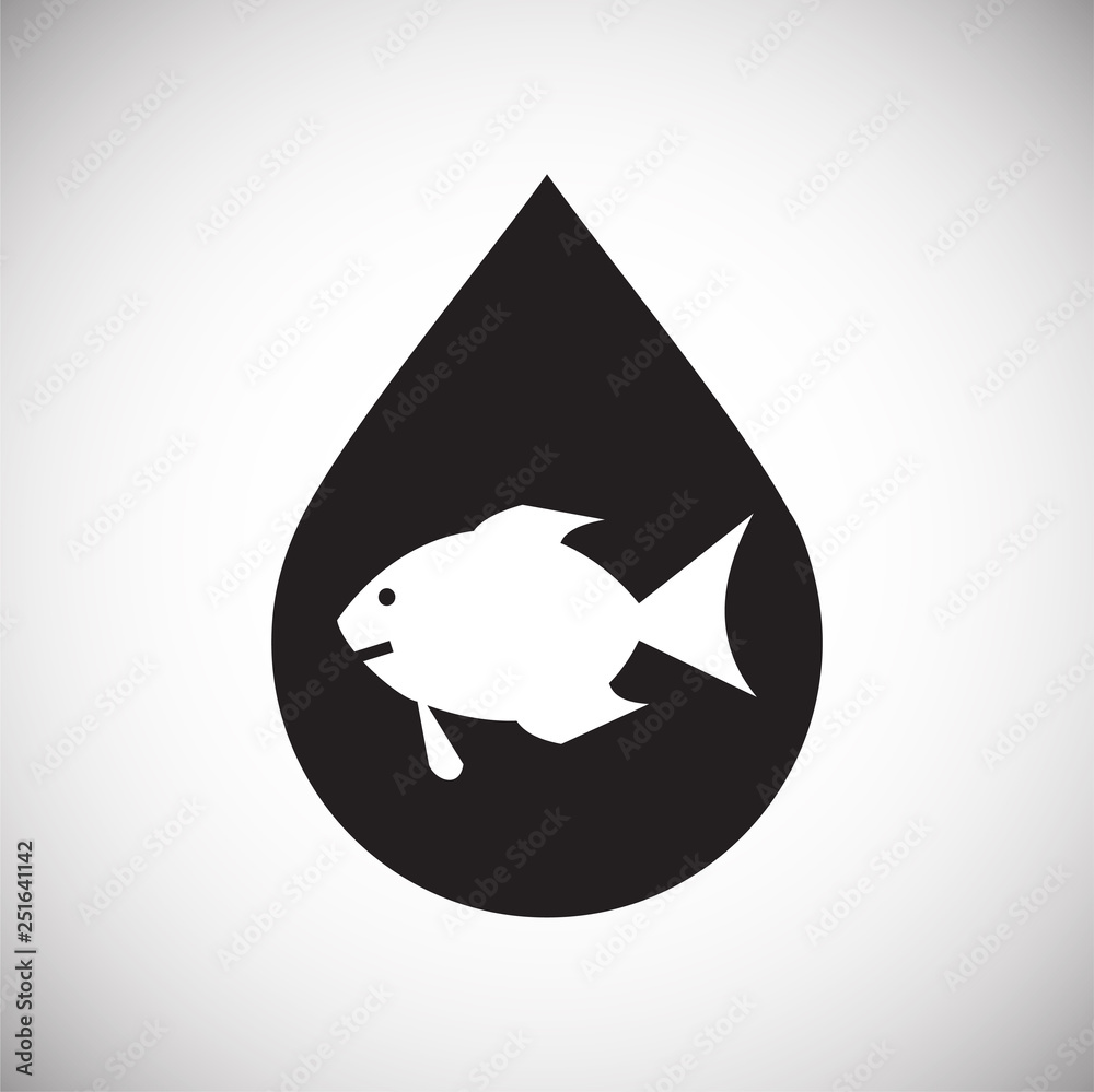 Poster drop water icon on white background for graphic and web design, modern simple vector sign. internet 