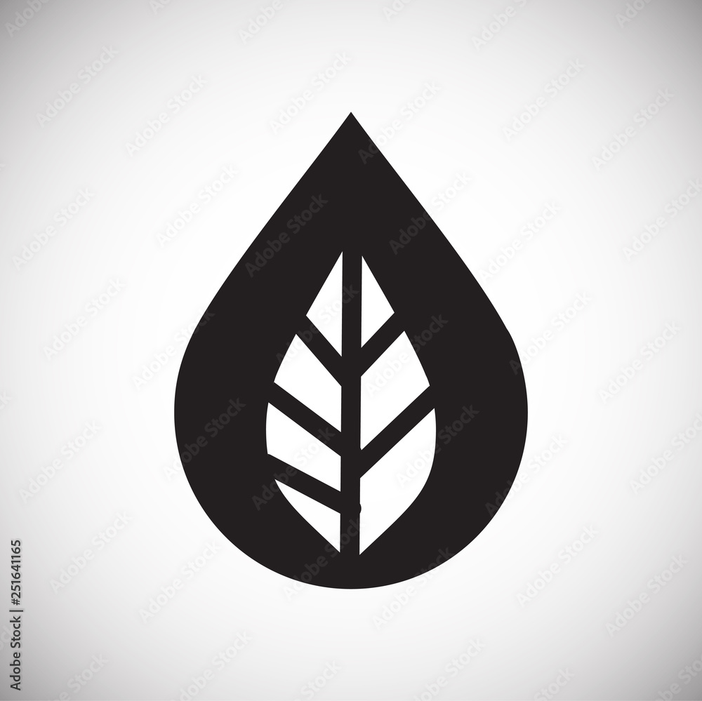 Poster drop water icon on white background for graphic and web design, modern simple vector sign. internet 