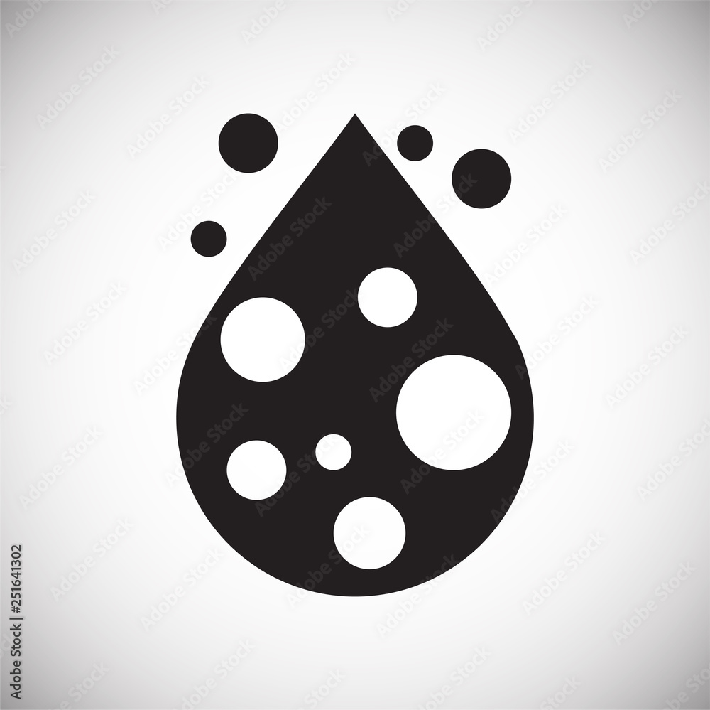 Poster drop water icon on white background for graphic and web design, modern simple vector sign. internet 