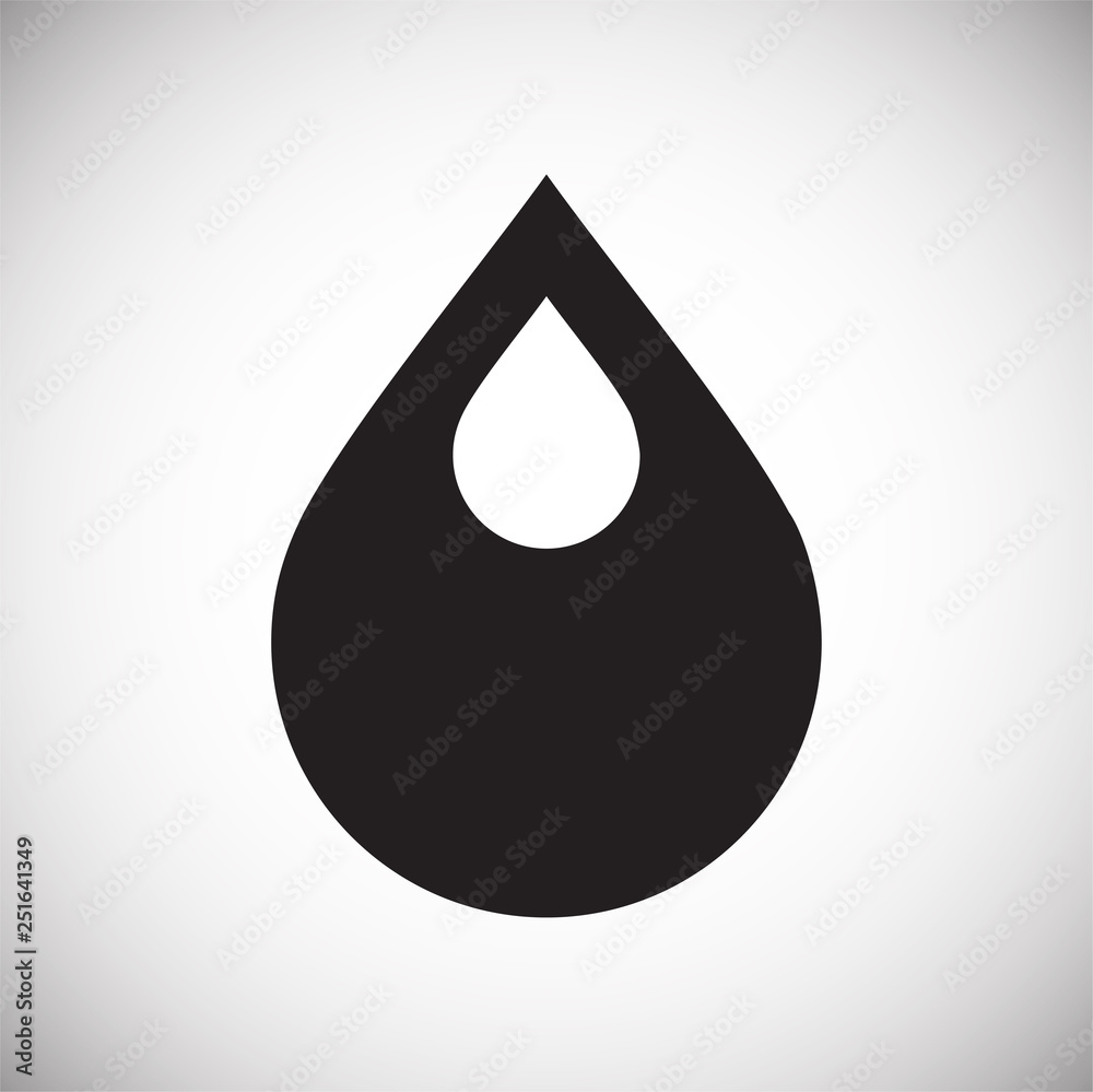Poster drop water icon on white background for graphic and web design, modern simple vector sign. internet 