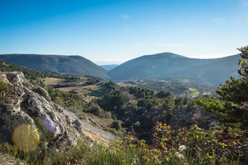 View of the azure coast from a height of 1000