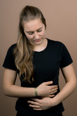 Obraz premium a sick girl with the cold