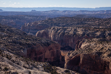 Beautiful Panoramic landscape during a sunny day. Taken in Utah, United States of America.