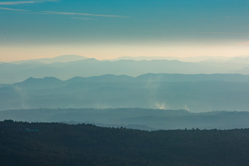 View of the azure coast from a height of 1000