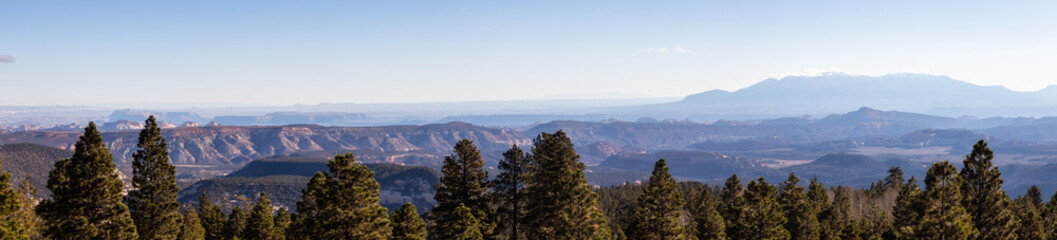 Beautiful Panoramic landscape during a sunny day. Taken in Utah, United States of America.