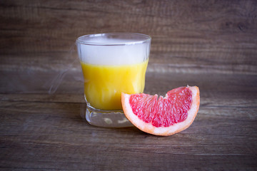 Fresh Grapefruit juice, summer cocktail with citrus.