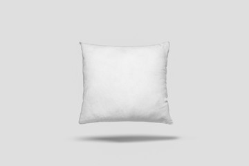 Blank Pillow Case design Mock-up with clipping path. Clear pillowslip cover Mock up template. 3D rendering.