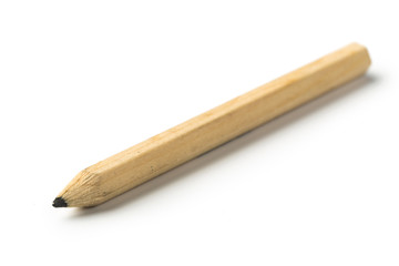 Pencil stub on white background