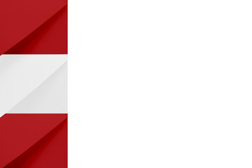 Multi colored envelopes look like flag of Austria