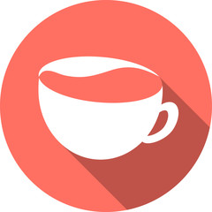 coffee cup or mug icon, tea icon