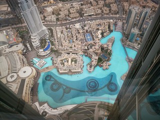 dubai panorama from burj khalifa