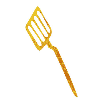 Quirky Retro Illustration Style Cartoon Spatula