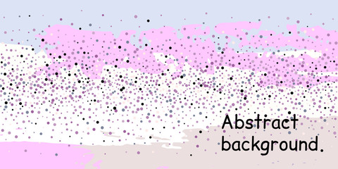 Confetti dots on a striped background