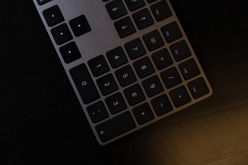 Obraz premium Photos of Office supplies with Space grey Magic keyboard!