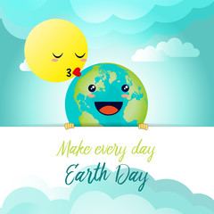 Happy earth day - kawaii style