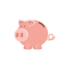 saving piggy isolated icon