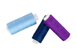  Sewing thread spool of different colors isolated.