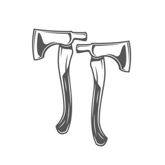 Axes isolated on white background