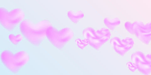 Hearts of confetti for valentines day