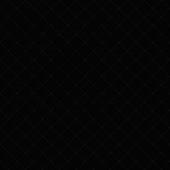 Simple tilted square grid made of diagonal gray lines on black background. Graph paper, geometric seamless pattern.