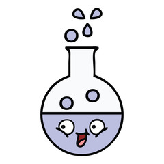 cute cartoon test tube