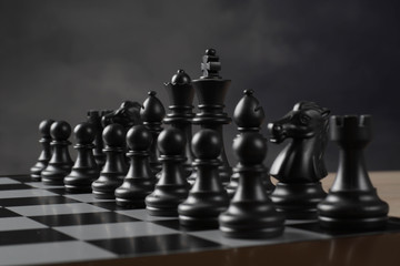 playing chess, strategy concept