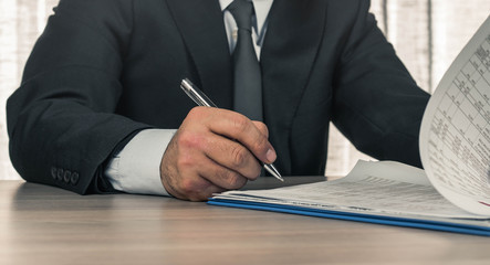 business people shaking hands at meeting