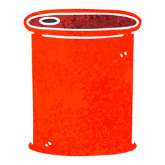 quirky retro illustration style cartoon can