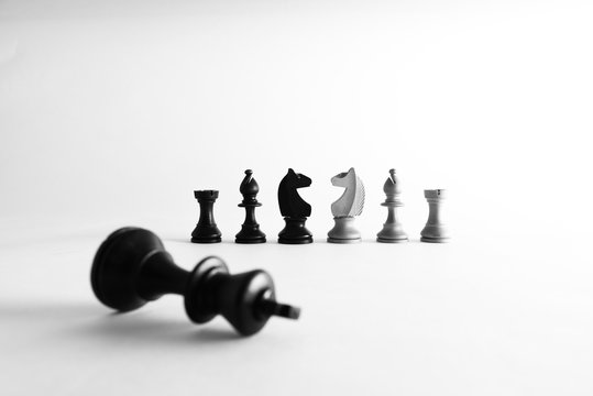 chess on white background