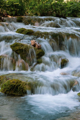 Fototapeta na wymiar Waterfalls in the Plitvice lakes National Park