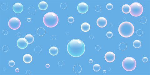 Soap bubbles background 
