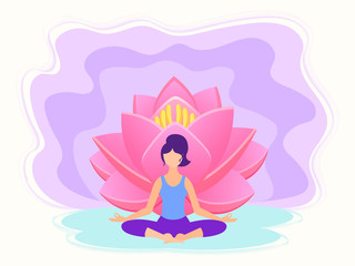 Yoga fitness concept