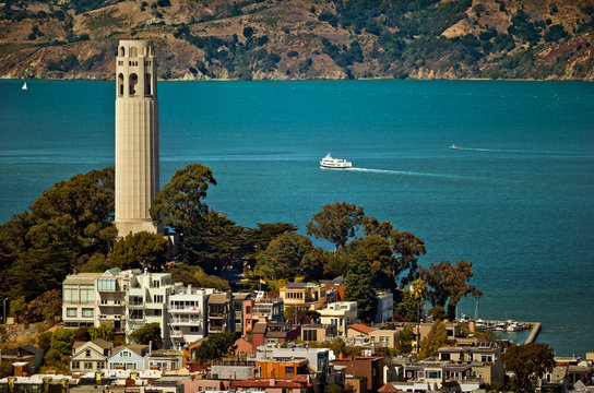 Coit Tower in San Francisco, California.