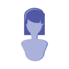 silhouette female avatar character