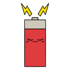 cute cartoon battery