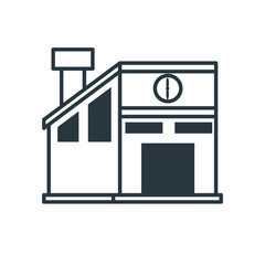 warehouse building isolated icon