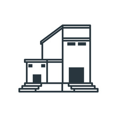 warehouse building isolated icon