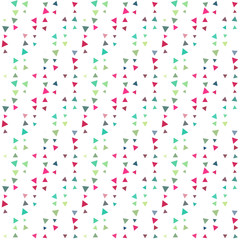 Abstract seamless pattern background with multi-colored varied triangles.