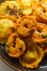 Shrimp Ravioli Vodka Sauce