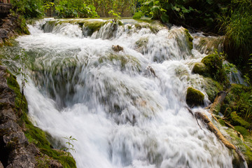 Fototapeta premium Waterfalls in the Plitvice lakes National Park
