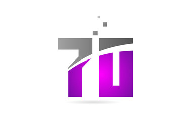 pink grey number 70 for logo icon design