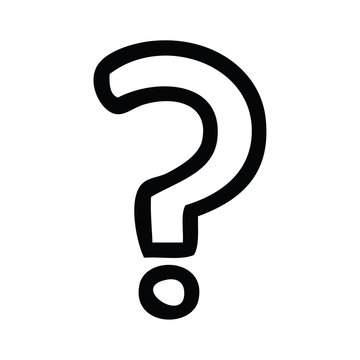 recommend clip art: line drawing cartoon question mark