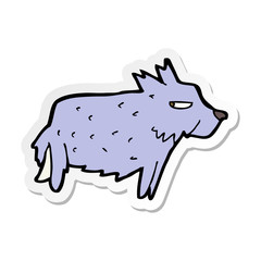 sticker of a cartoon terrier