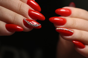 fashion manicure of nails