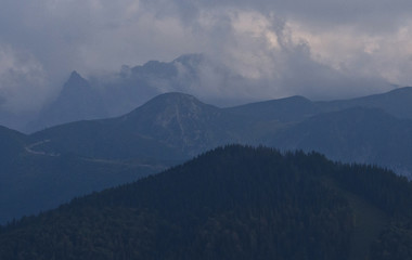 View of mountains