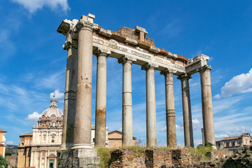 Temple of Saturn in Roma