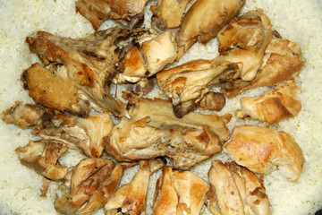 grilled chicken pn pilav