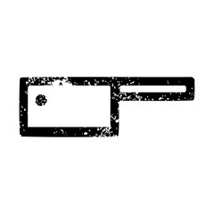 meat cleaver distressed icon