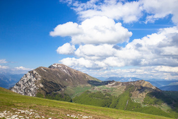 Fototapeta na wymiar View of Alps from Monte Blado