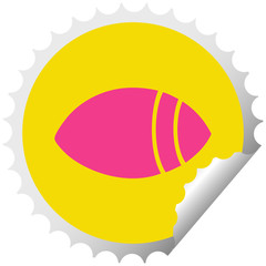 circular peeling sticker cartoon eye looking to one side